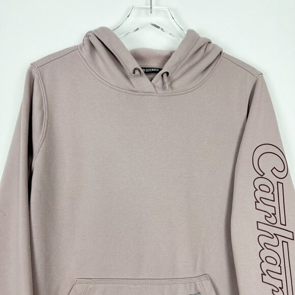 Carhartt Sweatshirt Women's XL Graphic Mink Rain Defender Midweight Relaxed Fit - Picture 3 of 14